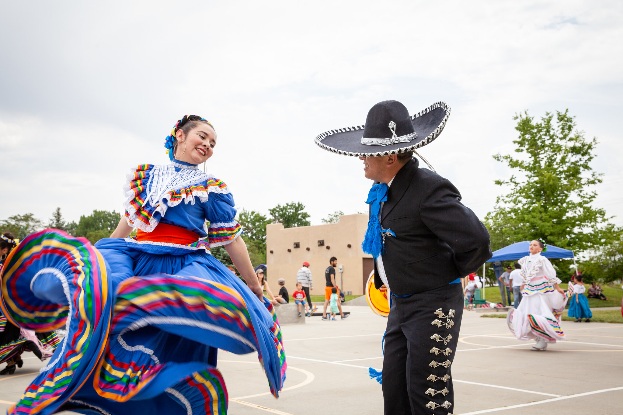 Hispanic heritage dancers in Fort Collins, Colorado - John Robson Community Lifestyle Photography