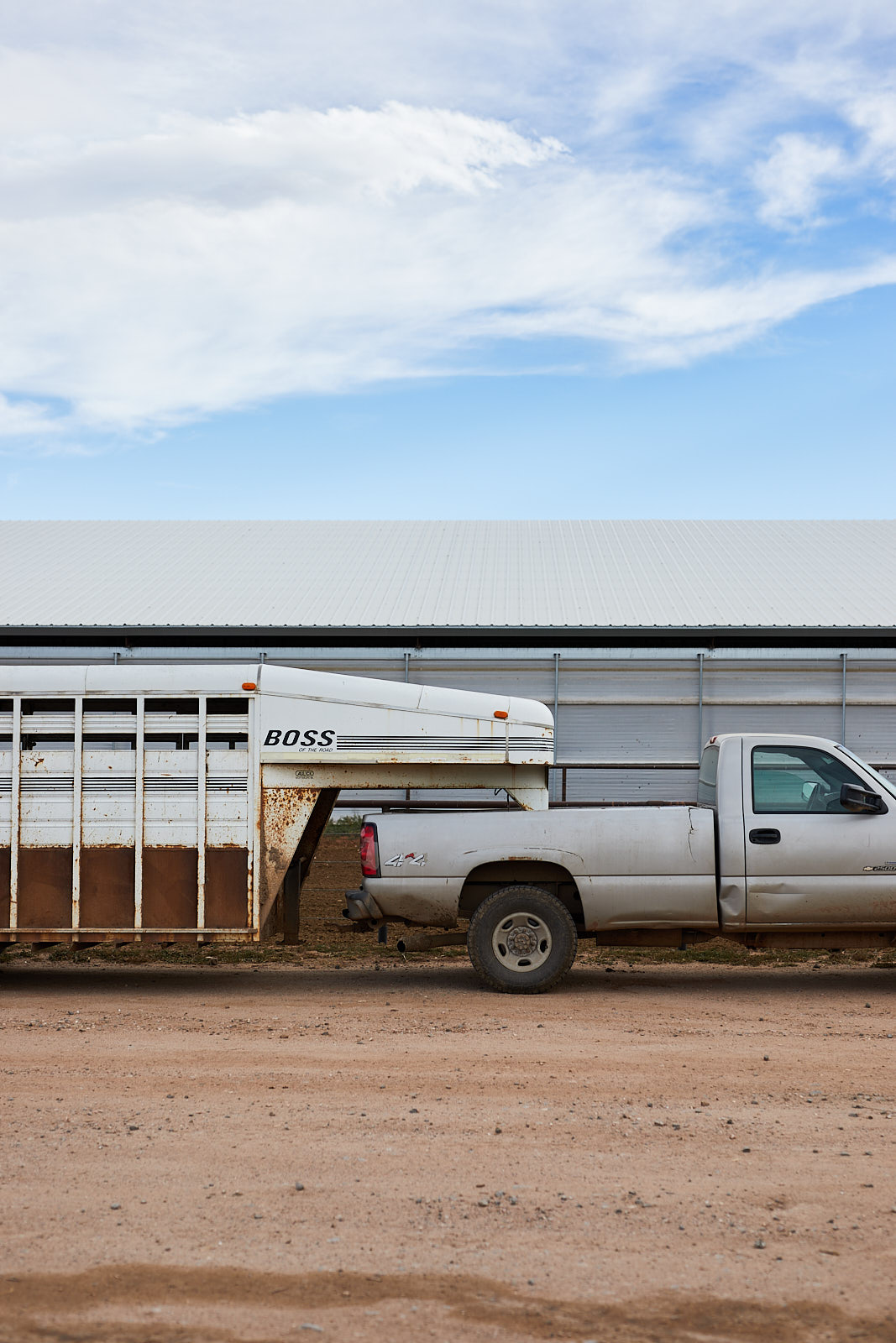 Trailer attached to truck at Morning Fresh Dairy in Fort Collins, Colorado for Edible Magazine Denver - John Robson Editorial Photography