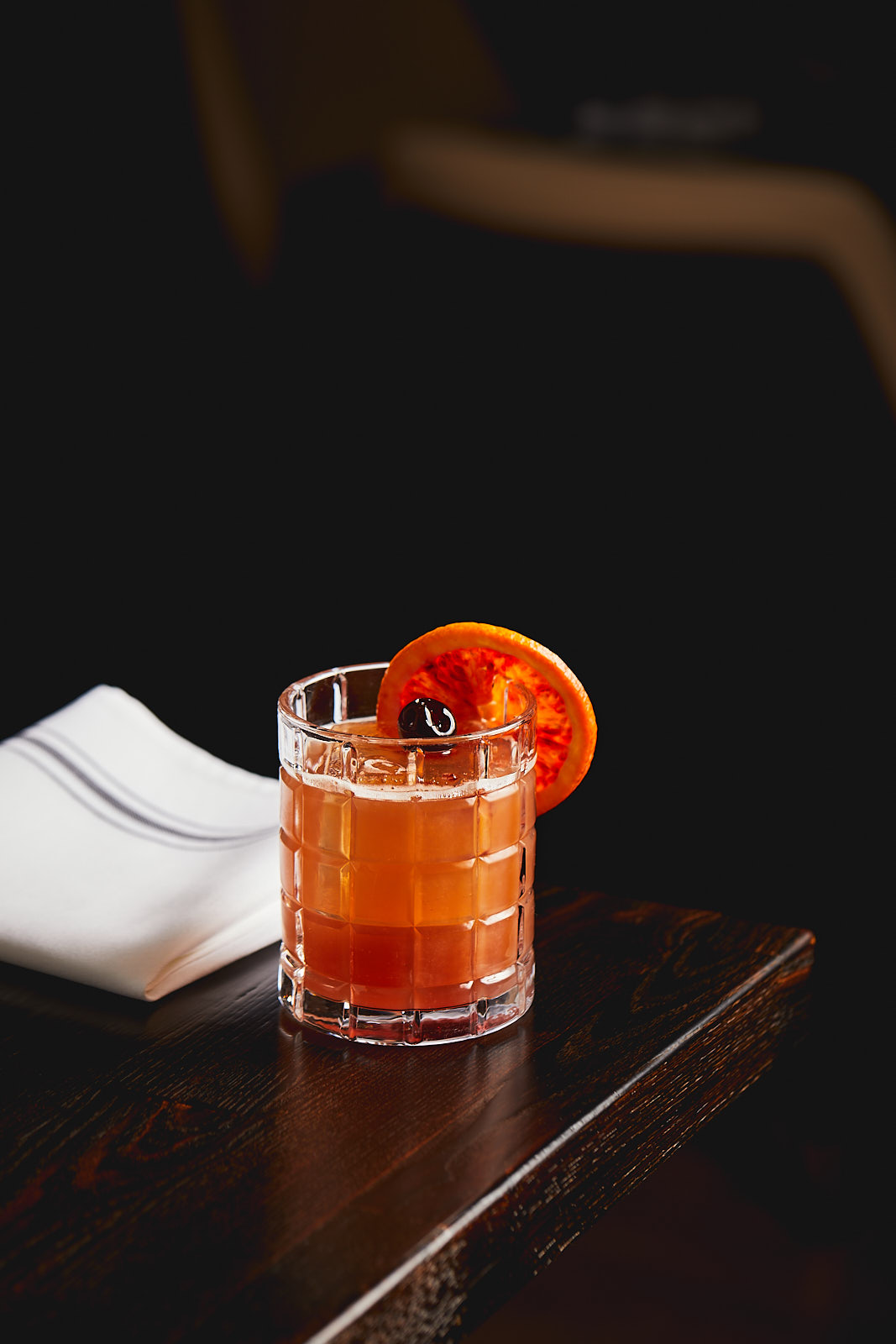 Blood Orange cocktail at Chimney Park Restaurant in Windsor, Colorado - John Robson Photography